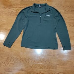 North Face Men's Dark Gray Fall Pull Over Shirt
